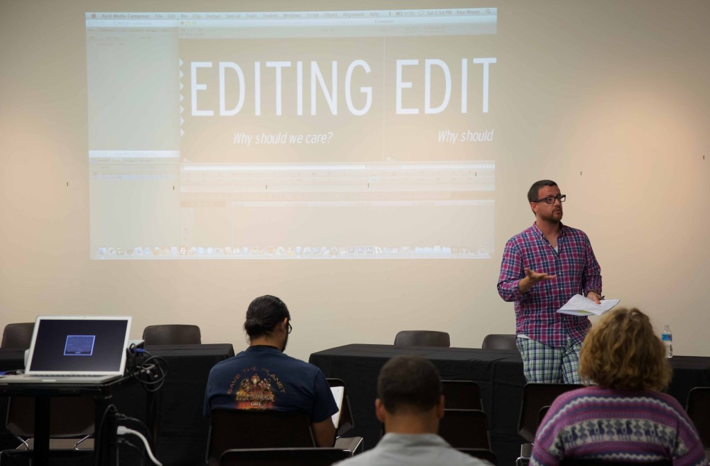 Award-winning Ken Mowe teaches an Editing Master Class.